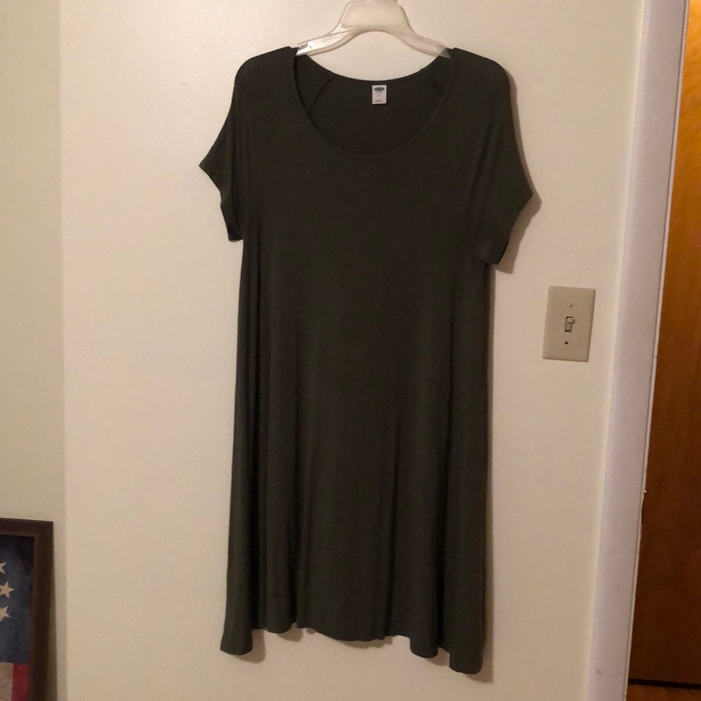 Old Navy Olive Swing Dress